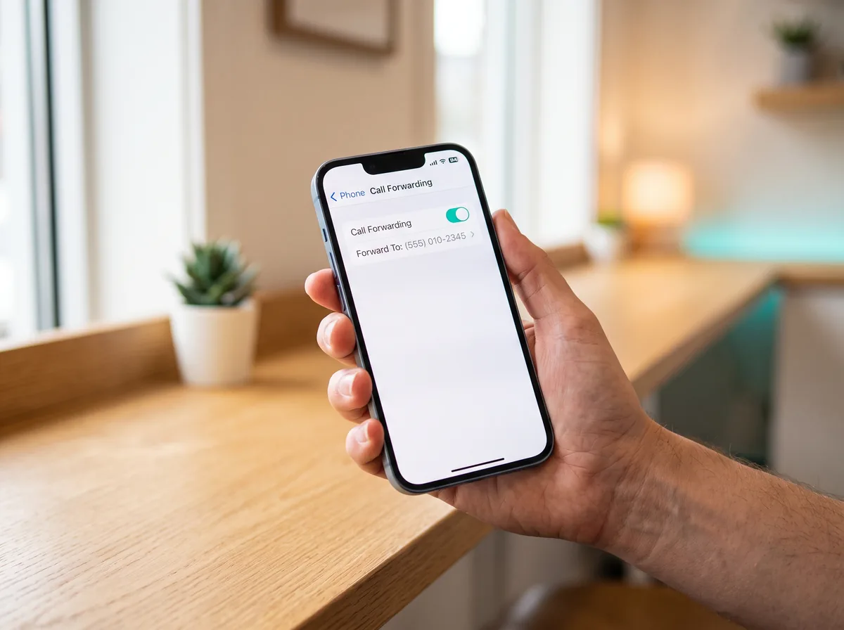 Forward your line. Choose how you're notified. — illustration